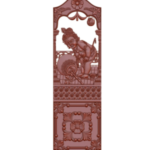 Brown Colour, Portrait CNC Design, Portraiting CNC Design